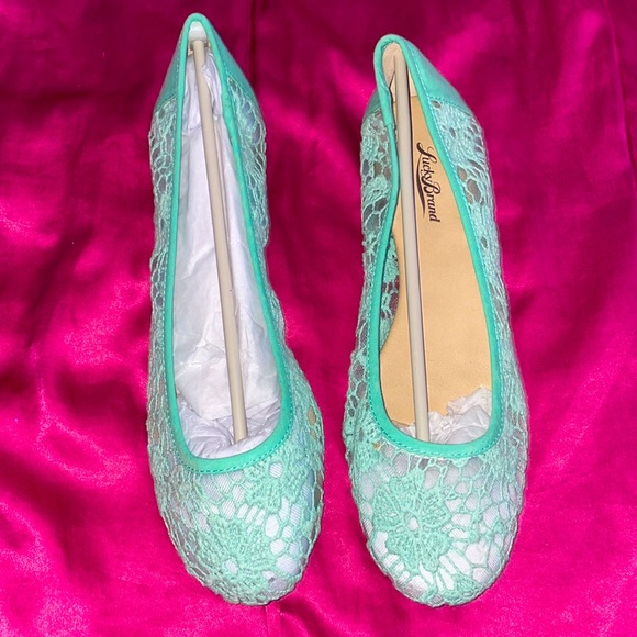 Lucky Brand Shoes - New Lucky Brand Mint Flats 🤍